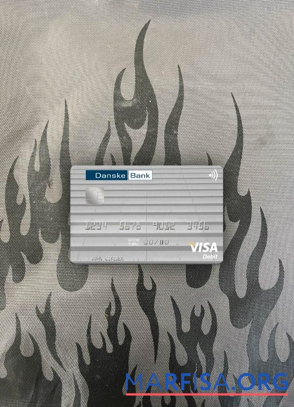 Blank Lithuania Danske Bank visa debit card photolook front example